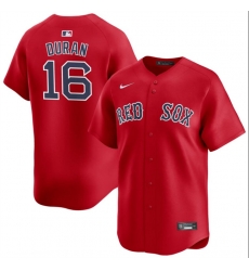 Men Boston Red Sox 16 Jarren Duran Red 2024 Alternate Limited Stitched Baseball Jersey