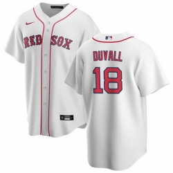 Men Boston Red Sox 18 Adam Duvall White Cool Base Stitched Baseball Jersey