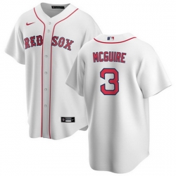 Men Boston Red Sox 3 Reese McGuire White Cool Base Stitched Baseball Jersey