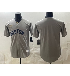 Men Boston Red Sox Blank Grey Cooperstown Collection Limited Stitched Baseball Jersey Men Boston Red Sox Blank Grey Cooperstown Collection Limited Stitched Baseball Jersey