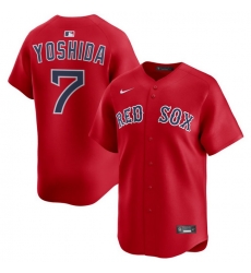 Men Boston Red Sox Nike Home Limited Jersey Red Yoshida Masataka 7 Men Boston Red Sox Nike Home Limited Jersey Red Yoshida Masataka 7