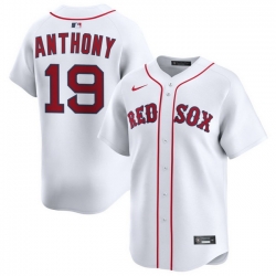 Men Boston Red Sox Nike Home Limited Jersey White Anthony Roman 19
