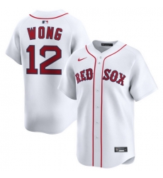 Men Boston Red Sox Nike Home Limited Jersey White Wong Connor 12 Men Boston Red Sox Nike Home Limited Jersey White Wong Connor 12