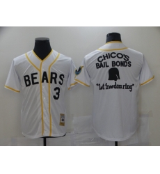 Men Chicago Bears 3 Film Bail Bonds Let Freedom Ring White Base Ball Jersey