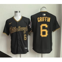 Men Pittsburgh Pirates  6 Konnor Griffin Black 2026 Limited Stitched Baseball Jersey