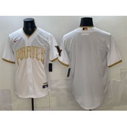 Men Pittsburgh Pirates Blank White 2026 City Connect Stadium Stitched Baseball Jersey