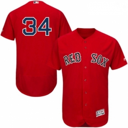 Mens Majestic Boston Red Sox 34 David Ortiz Red Alternate Flex Base Authentic Collection MLB Jersey