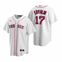 Mens Nike Boston Red Sox 17 Nathan Eovaldi White Home Stitched Baseball Jersey