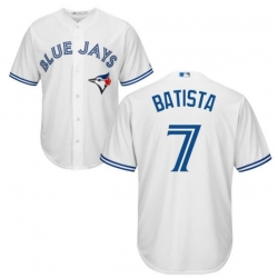 Men's Toronto White Jays Tony Batista #7 Majestic Royal Cool Base Stitched Jersey