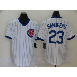 Cubs 23 Ryne Sandberg White Nike Cool Base Jersey