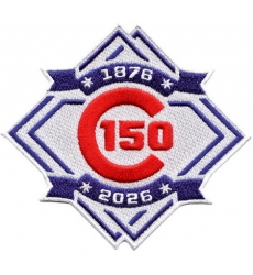 Men Chicago Cubs 150 Anniversary Patch Biaog