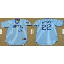 Men Chicago Cubs #22 Bill Buckner1978 Cooperstown Throwback Baseball Jersey