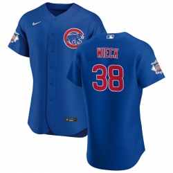 Men Chicago Cubs 38 Brad Wieck Men Nike Royal Alternate 2020 Flex Base Player Jersey