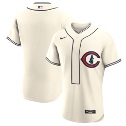 Men Chicago Cubs Blank 2022 Cream Field Of Dreams Stitched Baseball Jersey