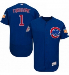 Mens Majestic Chicago Cubs 1 Kosuke Fukudome Royal Blue Alternate Flex Base Authentic Collection MLB Jersey