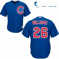 Mens Majestic Chicago Cubs 26 Billy Williams Replica Royal Blue Alternate Cool Base MLB Jersey