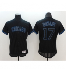 Men's Nike Chicago Cubs #17 Kris Bryant Black Home Stitched Baseball Jersey