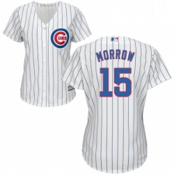 Womens Majestic Chicago Cubs 15 Brandon Morrow Replica White Home Cool Base MLB Jersey 