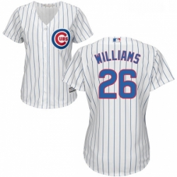 Womens Majestic Chicago Cubs 26 Billy Williams Replica White Home Cool Base MLB Jersey