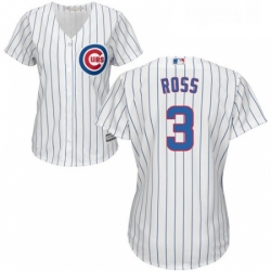 Womens Majestic Chicago Cubs 3 David Ross Authentic White Home Cool Base MLB Jersey