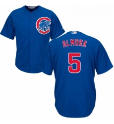 Youth Majestic Chicago Cubs 5 Albert Almora Jr Replica Royal Blue Alternate Cool Base MLB Jersey 