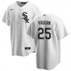 Men Chicago White Sox 25 Andrew Vaughn White Cool Base Stitched Jersey