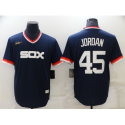 Men Chicago White Sox 45 Michael Jordan Navy Stitched jersey