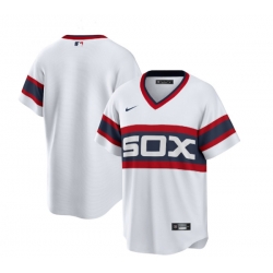 Men Chicago White Sox Blank White Cool Base Stitched Jersey