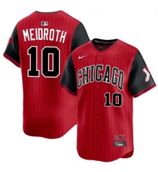 Men Chicago White Sox Chase Meidroth #10 Red Strips City Connection Limited Jersey Nike