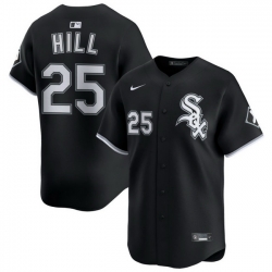Men Chicago White Sox Nike Black Alternate Limited Jersey Hill Derek 25