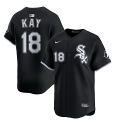 Men Chicago White Sox Nike Black Alternate Limited Jersey Kay Anthony 18 Men Chicago White Sox Nike Black Alternate Limited Jersey Kay Anthony 18