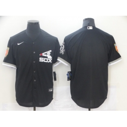 Men Chicago White Sox Nike Black Blank Alternate 2020 Flex Base Team MLB Jersey