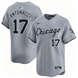 Men Chicago White Sox Nike Sam Antonacci #17 White Road Limited Player Jersey