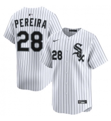 Men Chicago White Sox Nike White Alternate Limited Jersey PEREIRA 28 Men Chicago White Sox Nike White Alternate Limited Jersey PEREIRA 28