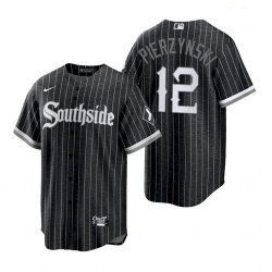 Men's Chicago White Sox Southside AJ Pierzynski Black Replica Jersey