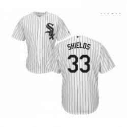 Mens Majestic Chicago White Sox 33 James Shields Replica White Home Cool Base MLB Jerseys