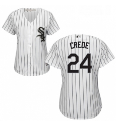 Womens Majestic Chicago White Sox 24 Joe Crede Replica White Home Cool Base MLB Jersey