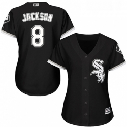 Womens Majestic Chicago White Sox 8 Bo Jackson Authentic Black Alternate Home Cool Base MLB Jersey