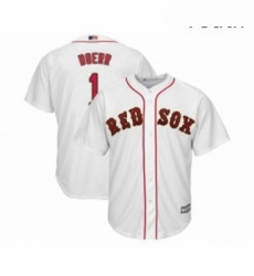 Youth Boston Red Sox 1 Bobby Doerr Authentic White 2019 Gold Program Cool Base Baseball Jersey