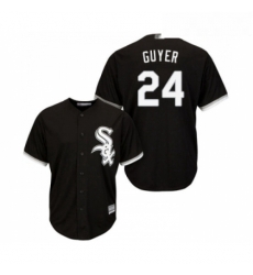 Youth Chicago White Sox 24 Brandon Guyer Replica Black Alternate Home Cool Base Baseball Jersey 