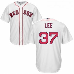 Youth Majestic Boston Red Sox 37 Bill Lee Authentic White Home Cool Base MLB Jersey