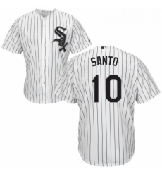 Youth Majestic Chicago White Sox 10 Ron Santo Authentic White Home Cool Base MLB Jersey