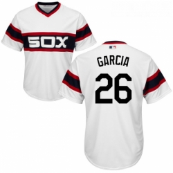 Youth Majestic Chicago White Sox 26 Avisail Garcia Authentic White 2013 Alternate Home Cool Base MLB Jersey