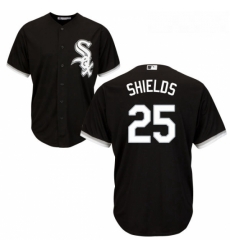 Youth Majestic Chicago White Sox 33 James Shields Replica Black Alternate Home Cool Base MLB Jersey