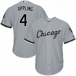 Youth Majestic Chicago White Sox 4 Luke Appling Authentic Grey Road Cool Base MLB Jersey