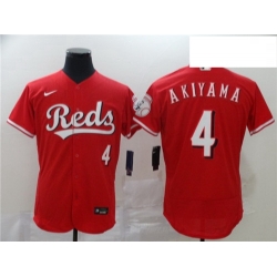 Reds 4 Shogo Akiyama Red 2020 Nike Flexbase Jersey