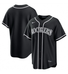 Men Colorado Rockies Blank 2026 Fashion Replica Black Out Stitched Baseball Jersey Men Colorado Rockies Blank 2026 Fashion Replica Black Out Stitched Baseball Jersey