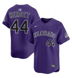 Men Colorado Rockies Nike Purple Alternate Limited Jersey Herget Jimmy 44 Men Colorado Rockies Nike Purple Alternate Limited Jersey Herget Jimmy 44
