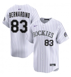 Men Colorado Rockies Nike White Alternate Limited Jersey Bernardino Brennan 83