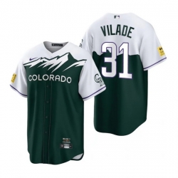Men Nike Nike Colorado Rockies #31 Ryan Vilade City Connect Stitched Baseball Jersey